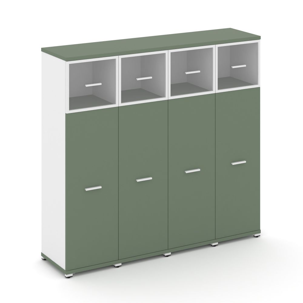 Concept Шкаф 4 узкие секции, 4 ниши  CN.STU-444 RPW W