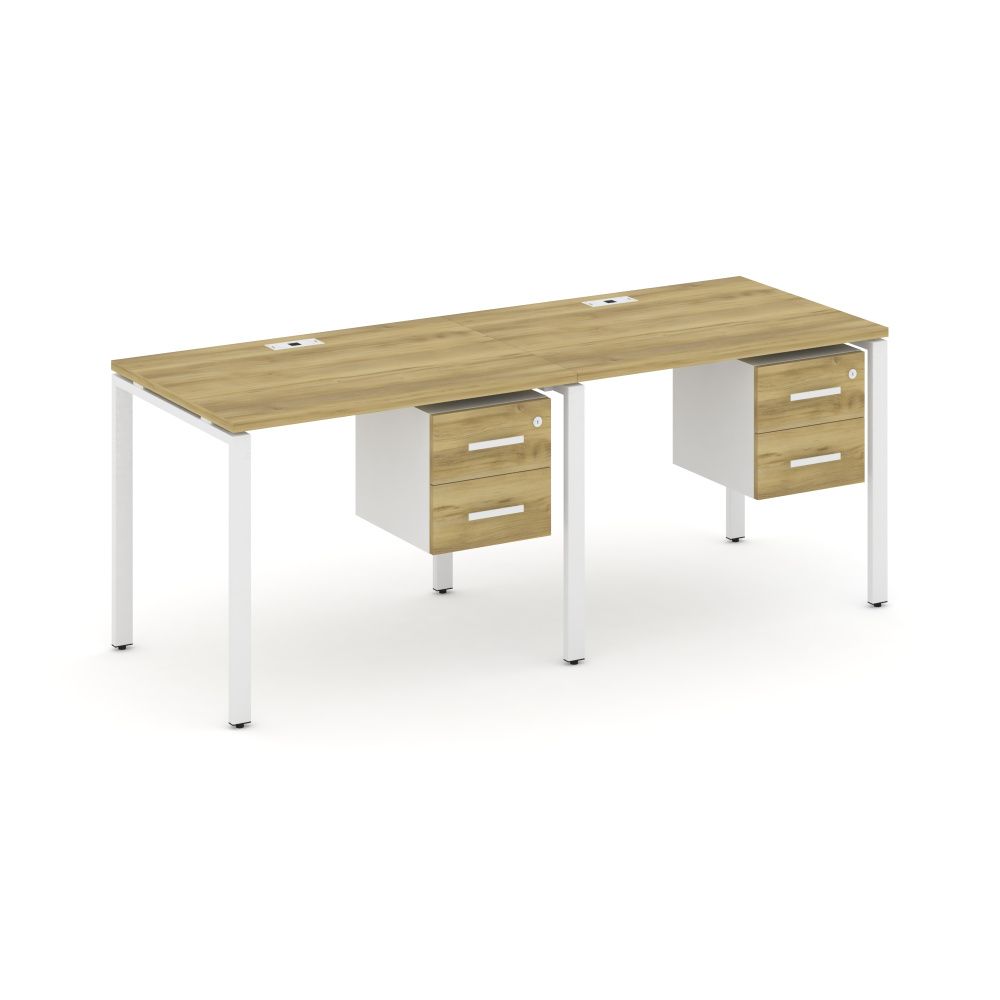 Concept Рабочая станция односторонняя с подвес. тумбами 2 места  CN.ORS-113 W