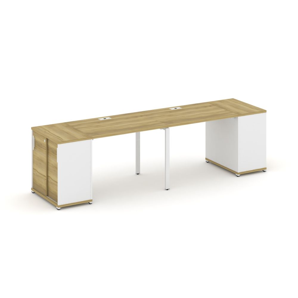 Concept Рабочая станция с опорными шкафом-купе  CN.ORS-233 W