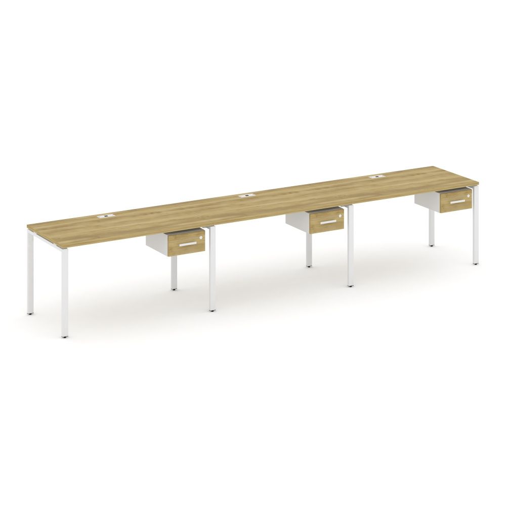 Concept Рабочая станция односторонняя с подвес. тумбами 3 места  CN.ORS-131 W