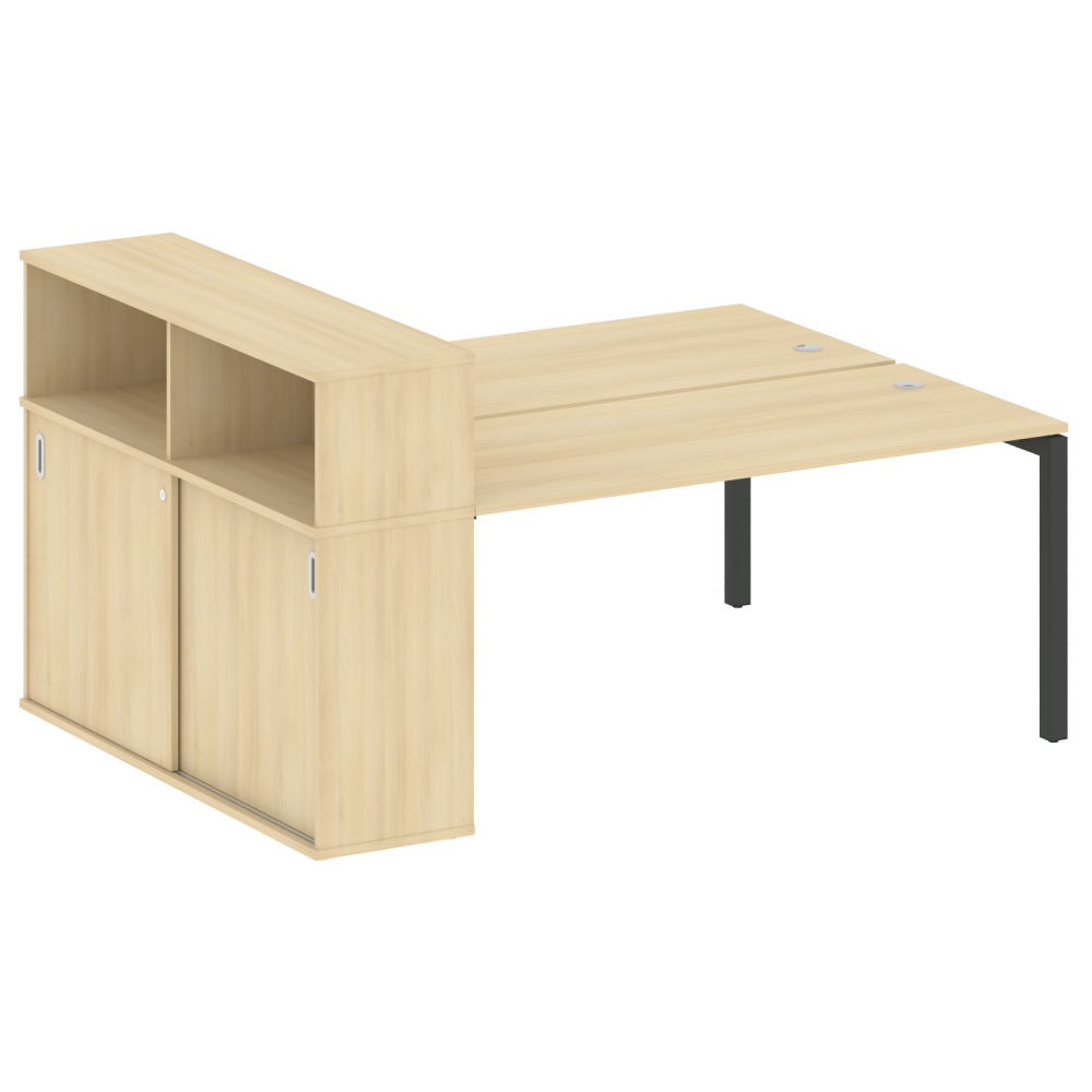 Metal System Quattro Р. ст. с шкафом-купе на П-образном м/к  50БП.РС-СШК-2.4 Т