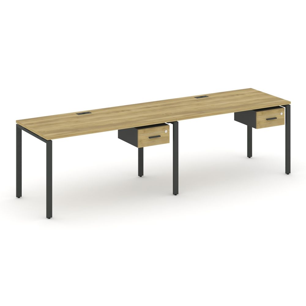 Concept Рабочая станция односторонняя с подвес. тумбами 2 места  CN.ORS-109 A