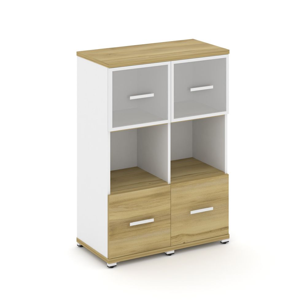 Concept Шкаф 2 узкие секции, 3 ниши CN.STU-325 RMW W