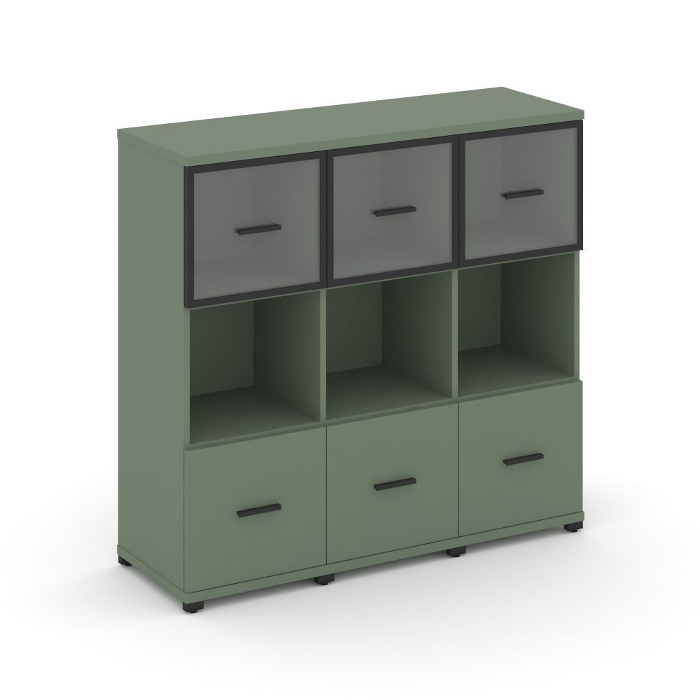 Concept Шкаф 3 узкие секции, 3 ниши CN.STU-335 RP B