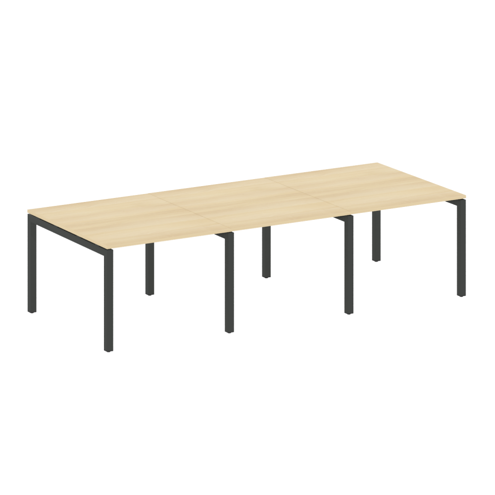 Metal System Quattro Переговорный стол (3 столешницы) на П-оразном м/к 50БП.ПРГ-3.1