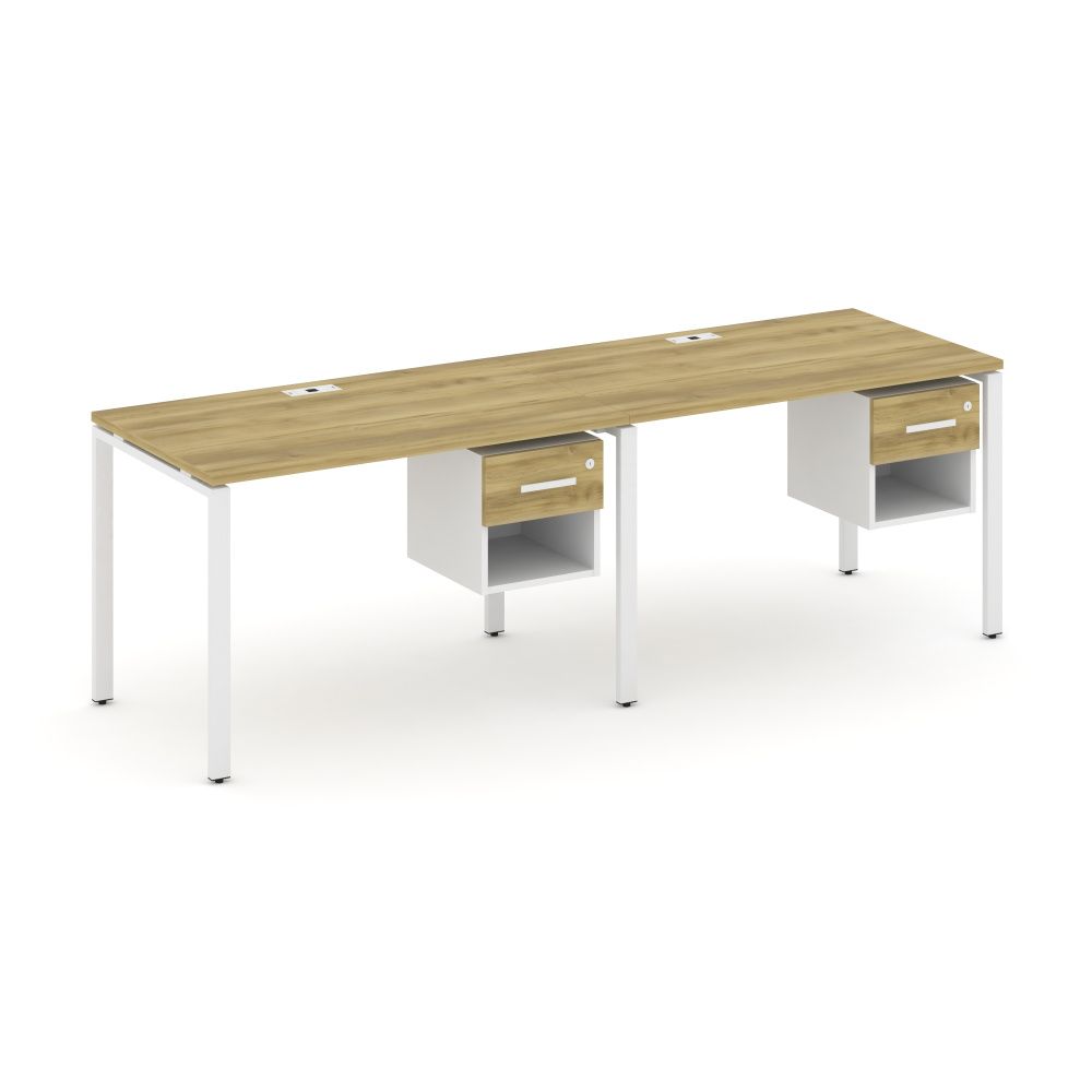 Concept Рабочая станция односторонняя с подвес. тумбами 2 места  CN.ORS-118 W