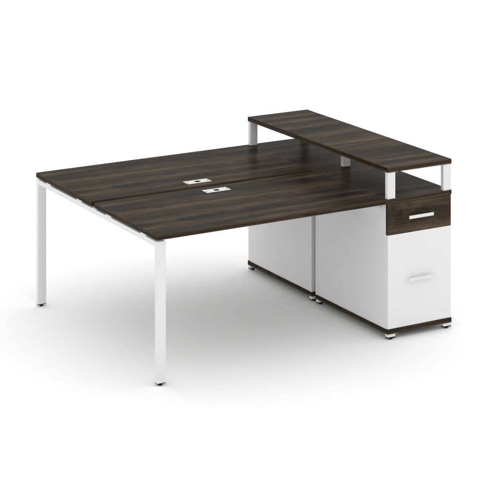 Concept Рабочая станция с 1 опорной тумбой CN.DRS-415 W
