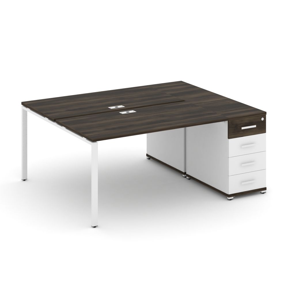 Concept Рабочая станция с 1 опорной тумбой  CN.DRS-403 W