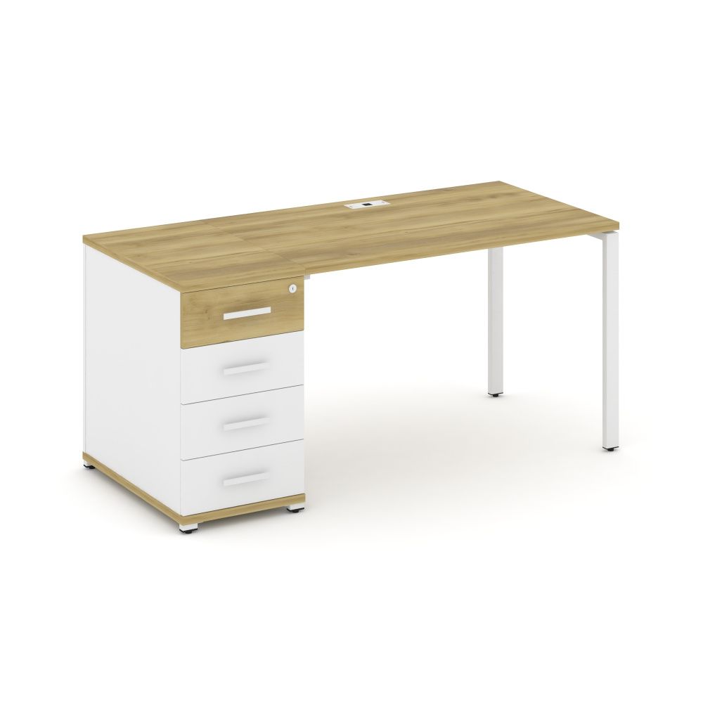 Concept Стол рабочий с одной опорной тумбой  CN.SP-402 W