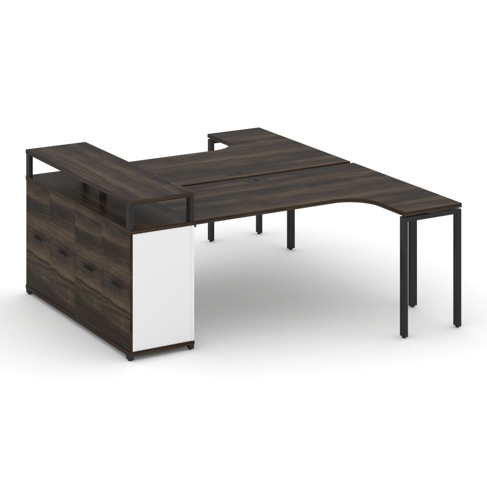 Concept Рабочая станция с опорным распаш. шкафом с верх. горизонтом  CN.DSA-212 B