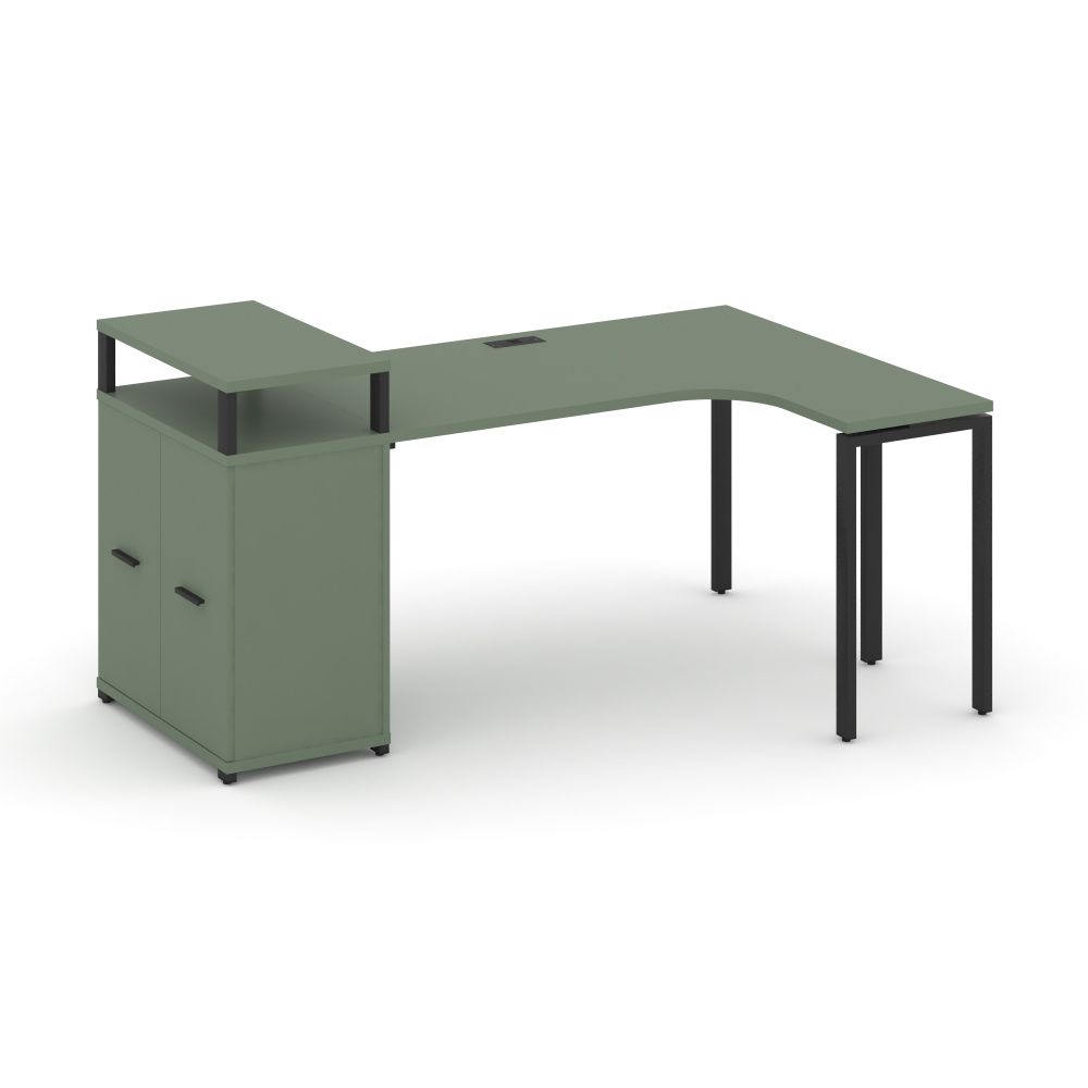 Concept Стол эргономичный с опорным распаш. шкафом с верх. горизонтом  CN.SA-211(R) A