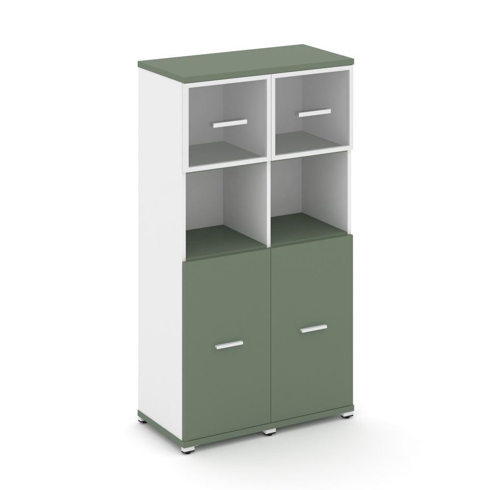 Concept Шкаф 2 узкие секции, 4 ниши CN.STU-425 RPW W