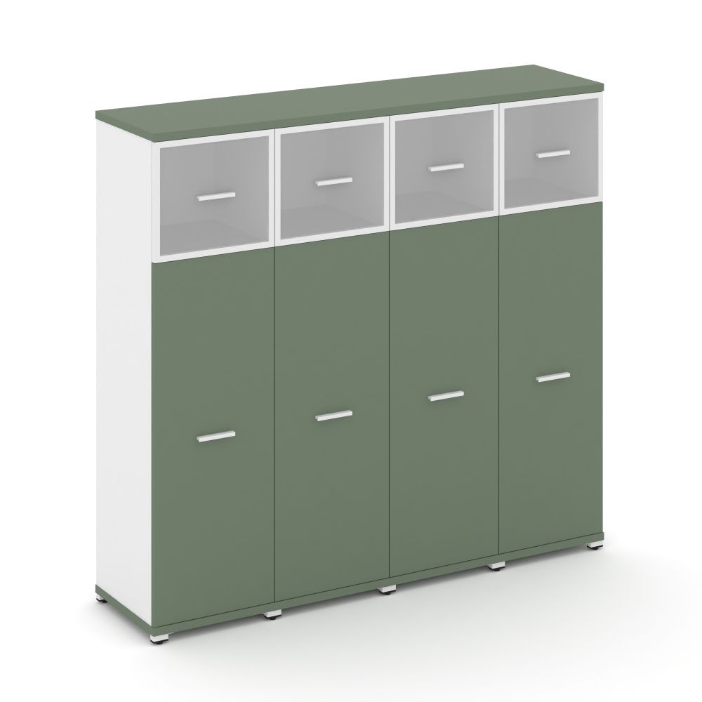 Concept Шкаф 4 узкие секции, 4 ниши  CN.STU-444 RMW W