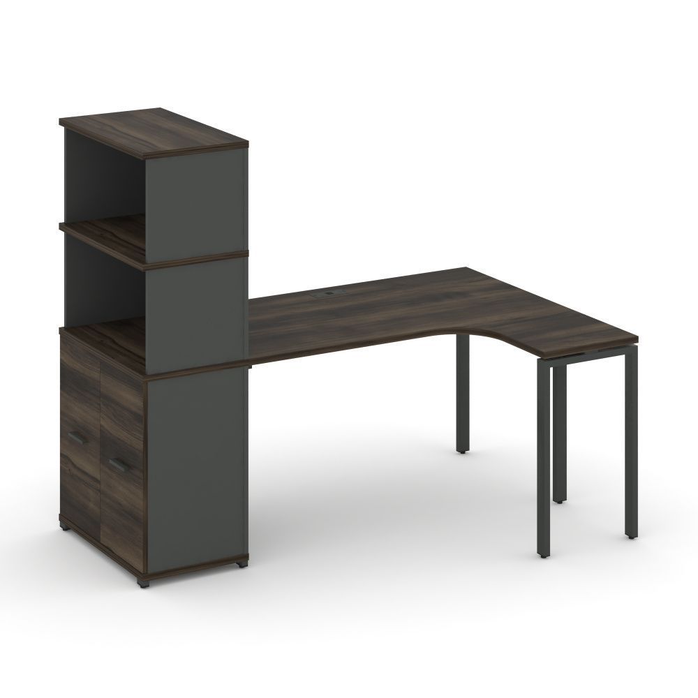 Concept Стол эргономичный с опорным распаш. шкафом с надставкой выс.   CN.SA-216(R) A