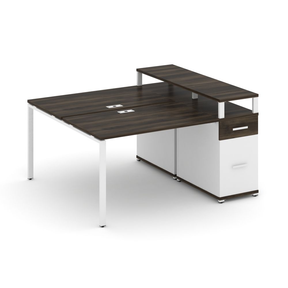 Concept Рабочая станция с 1 опорной тумбой CN.DRS-414 W