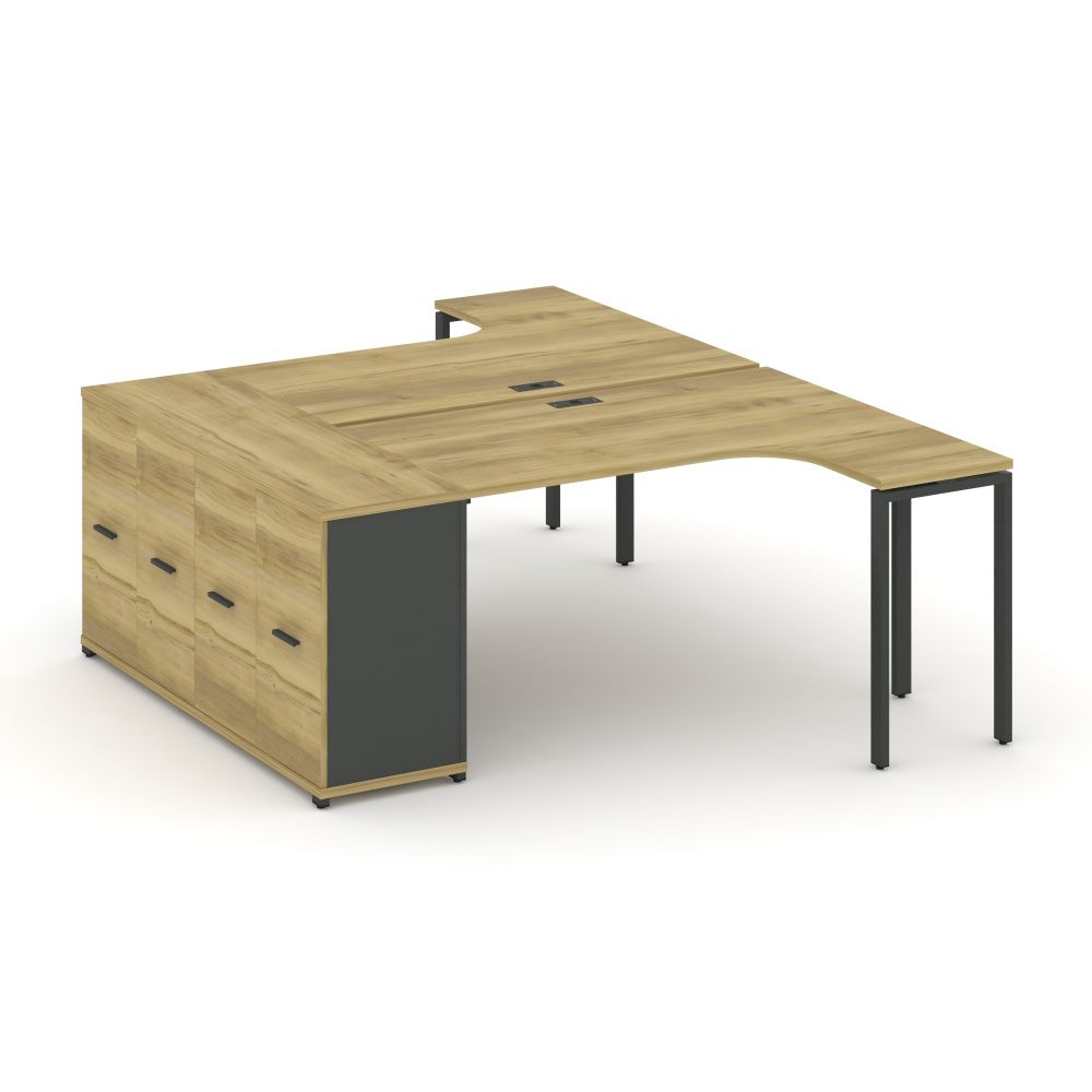 Concept Рабочая станция с опорным распаш. шкафом  CN.DSA-209 A