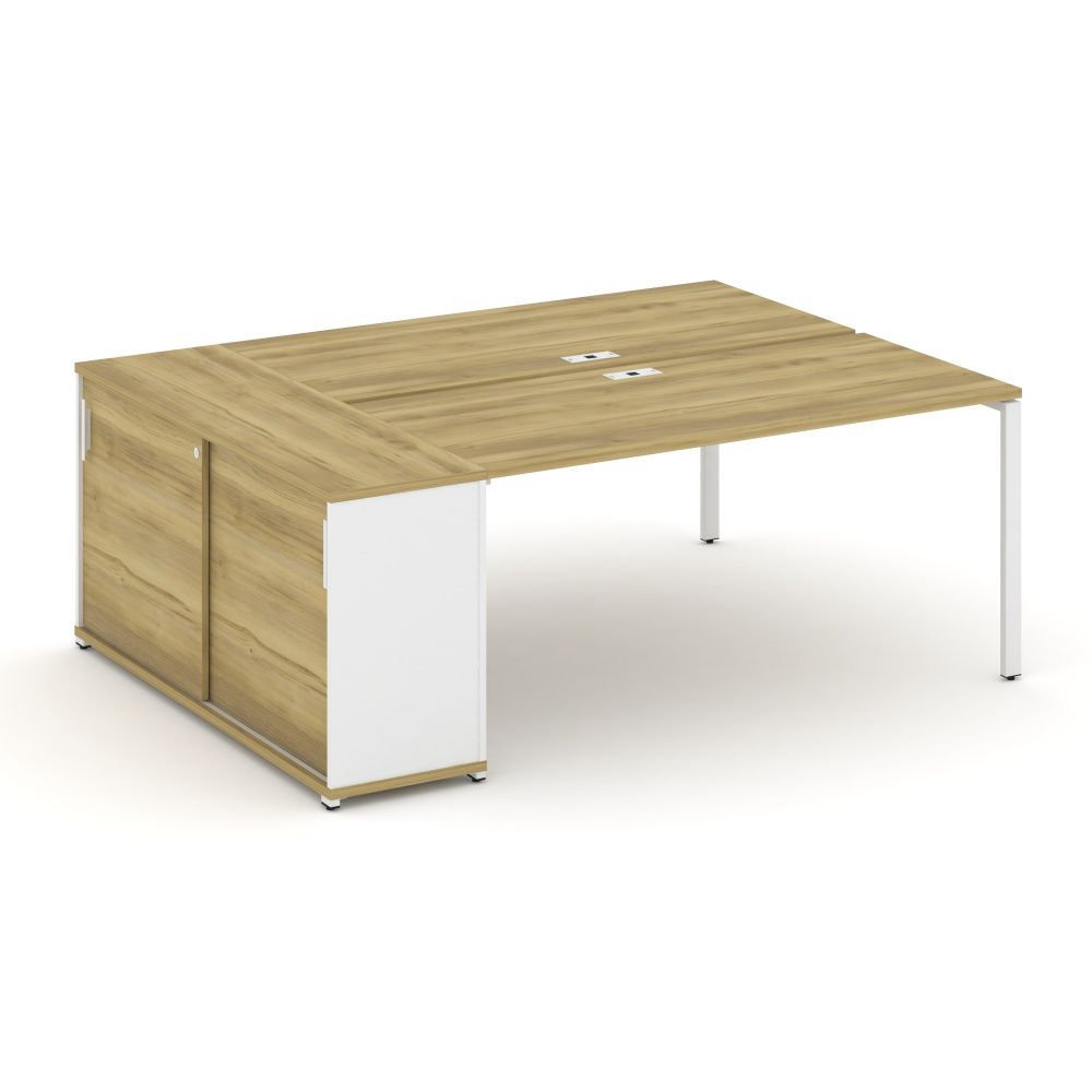 Concept Рабочая станция с опорным шкафом-купе  CN.DRS-236 W