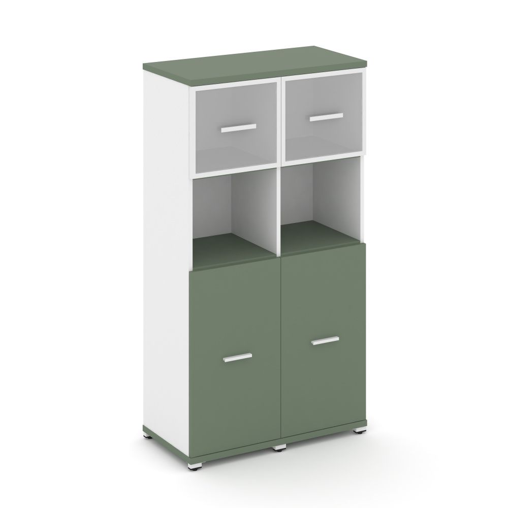 Concept Шкаф 2 узкие секции, 4 ниши  CN.STU-425 RMW W