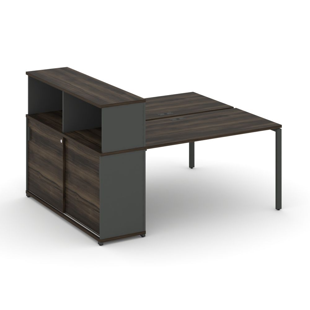 Concept Рабочая станция с опорным шкафом-купе с надставкой низ.  CN.DRS-237 A