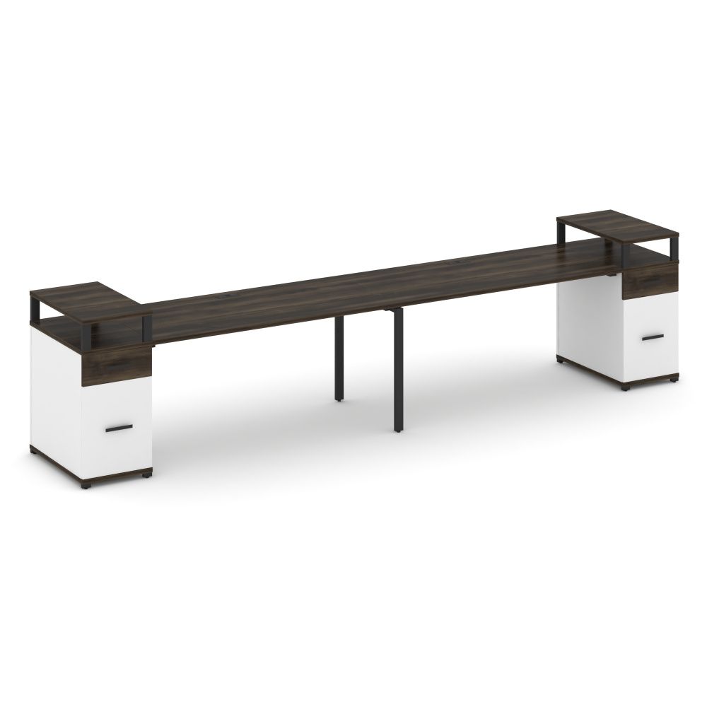 Concept Рабочая станция 2 места с 2 опорными тумбами  CN.ORS-432 B