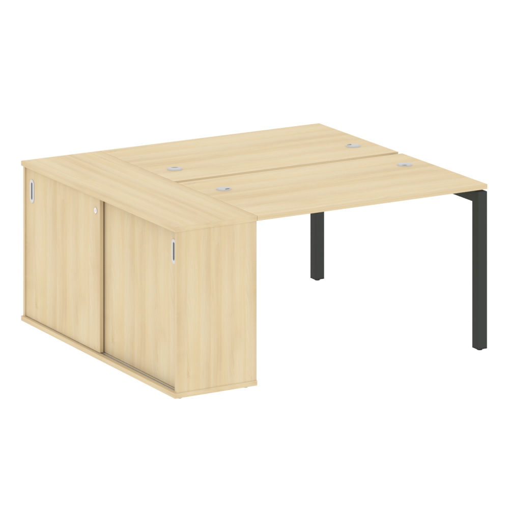 Metal System Quattro Р. ст. с шкафом-купе на П-образном м/к 50БП.РС-СШК-1.2 Т