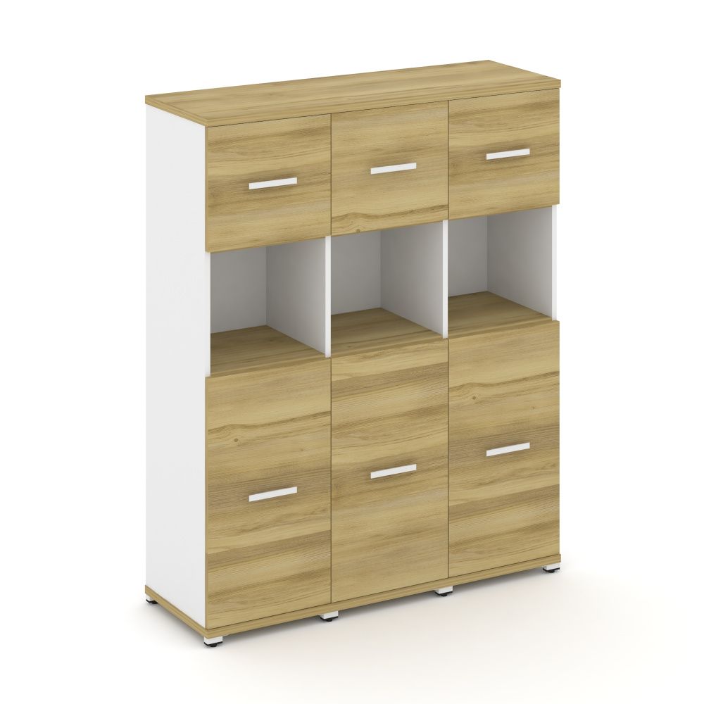 Concept Шкаф 3 узкие секции, 4 ниши CN.STU-435 W