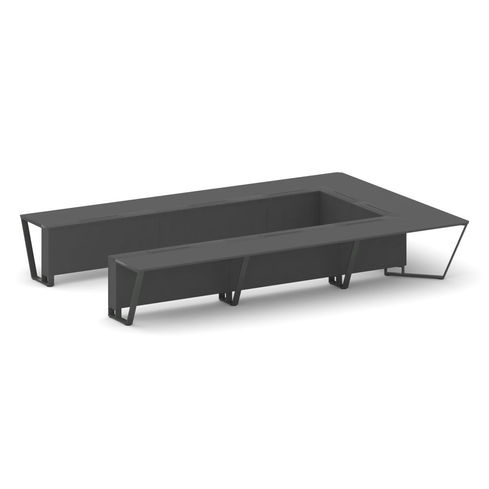 Steel Meet Стол переговорный П-образный KD-PR.B.SP-15P