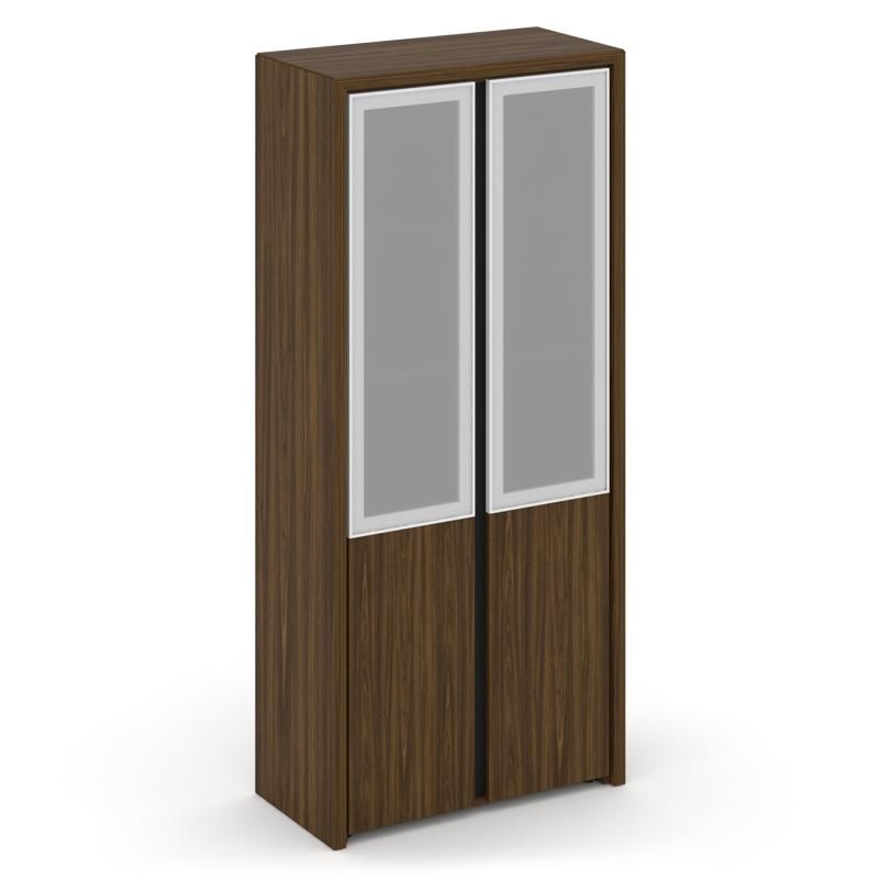 Corner Шкаф высокий широкий (2 низ. фасада ЛДСП+2 сред. фасада стеклов раме) COR.ST-1.2R