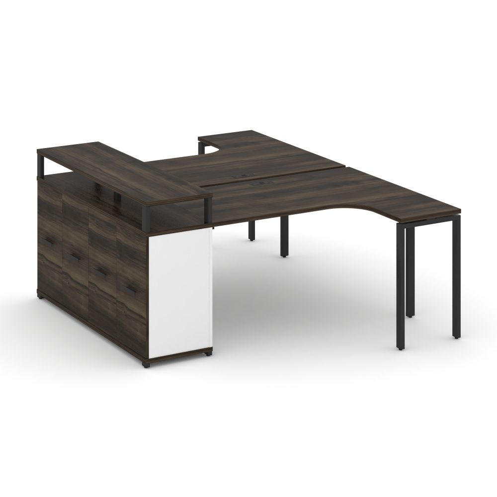 Concept Рабочая станция с опорным распаш. шкафом с верх. горизонтом  CN.DSA-211 B