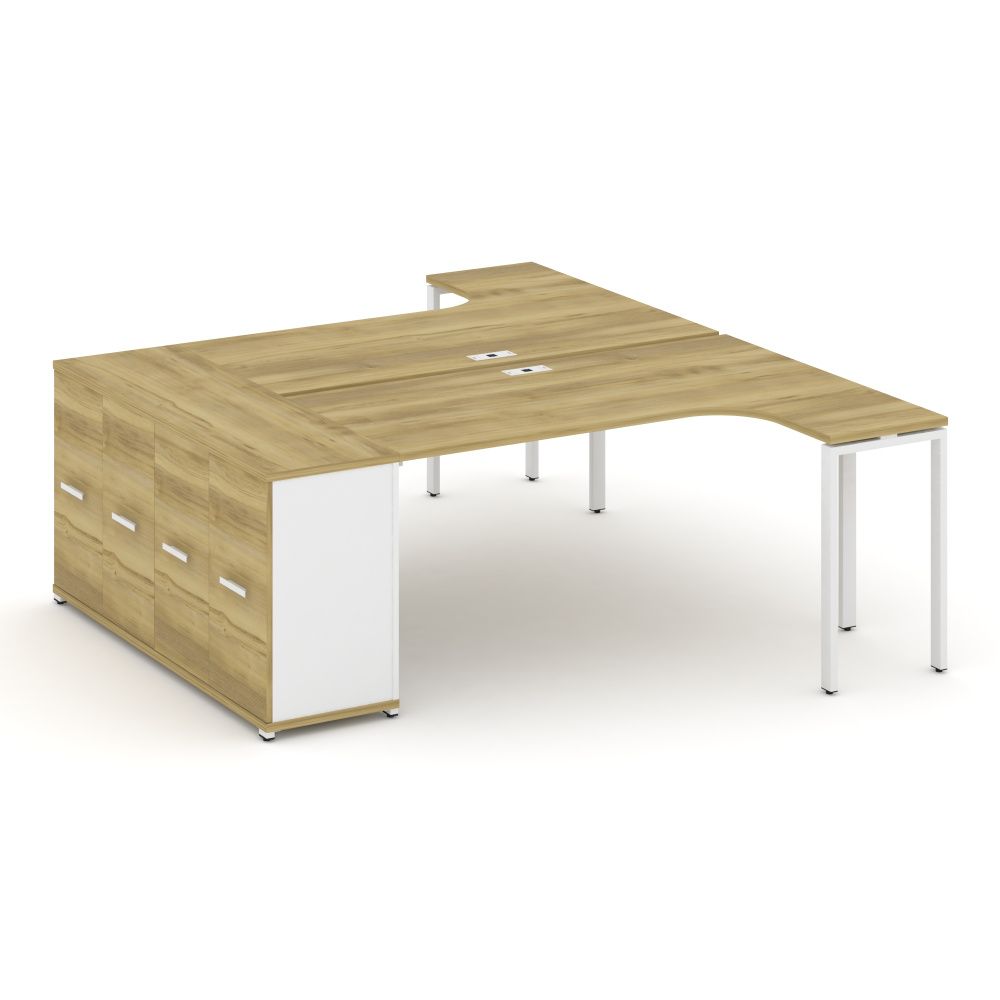 Concept Рабочая станция с опорным распаш. шкафом  CN.DSA-210 W