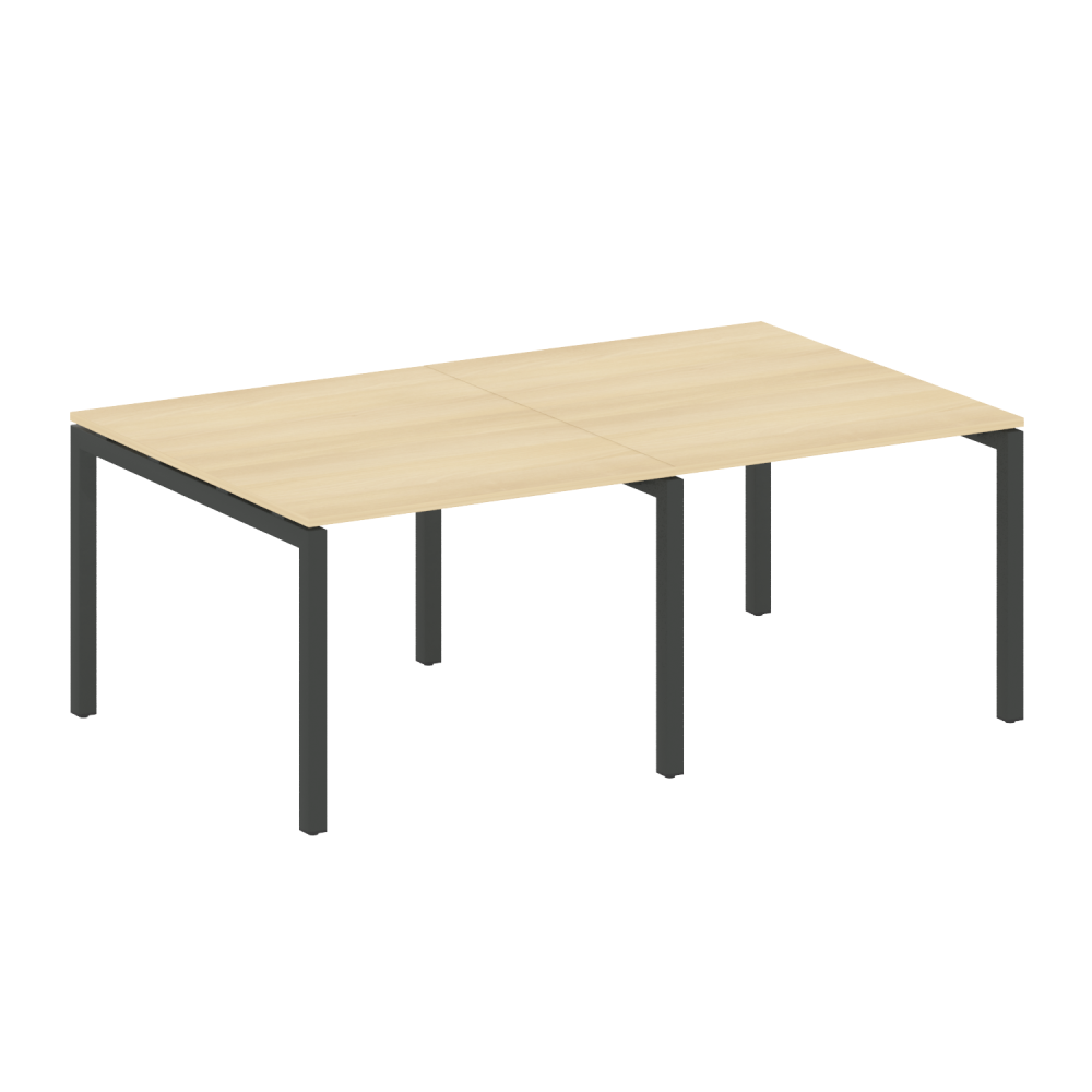 Metal System Quattro Переговорный стол (2 столешницы) на П-образном м/к 50БП.ПРГ-2.1
