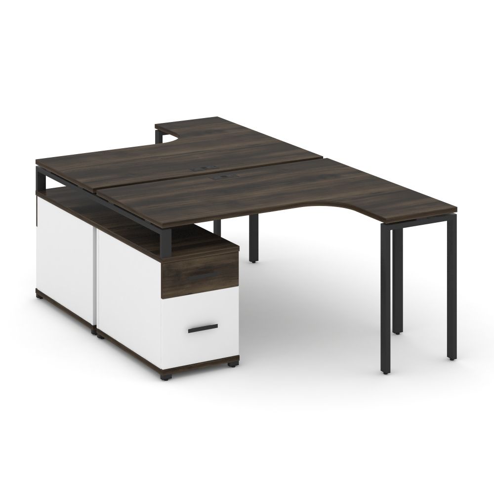 Concept Рабочая станция с двойной опорной тумбой  CN.DSA-303 B