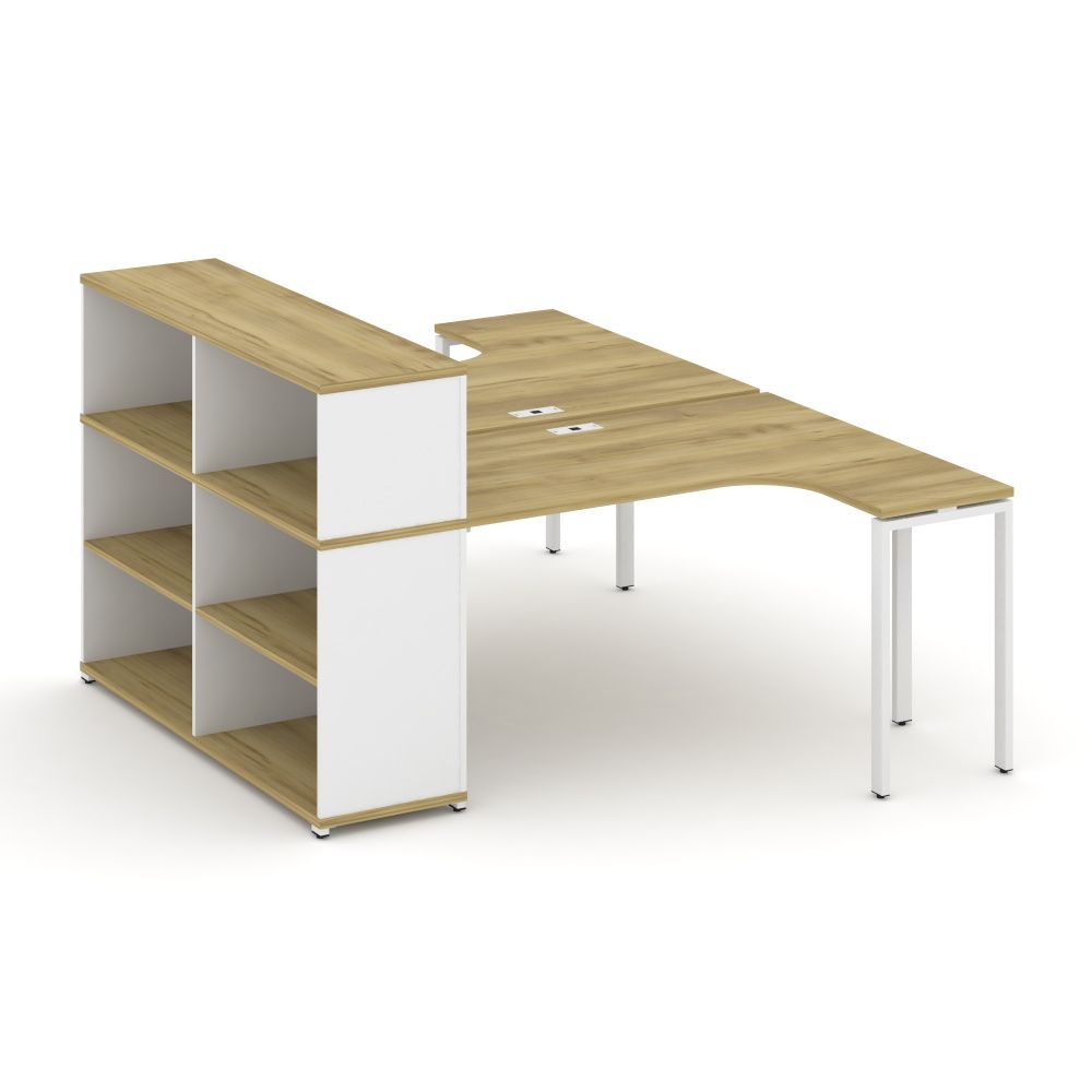 Concept Рабочая станция с опорным стеллажом с надставкой низ.  CN.DSA-205