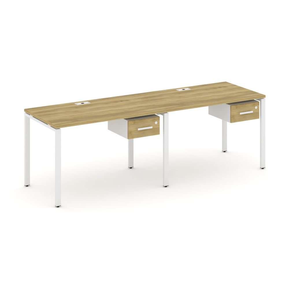 Concept Рабочая станция односторонняя с подвес. тумбами 2 места  CN.ORS-110 W