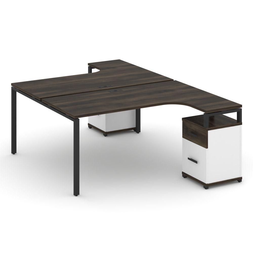 Concept Рабочая станция с 2 опорными тумбами  CN.DSA-308 B