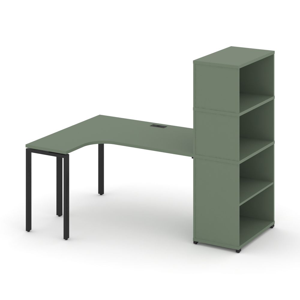 Concept Стол эргономичный с опорным стеллажом с надставкой выс.  CN.SA-207(L)