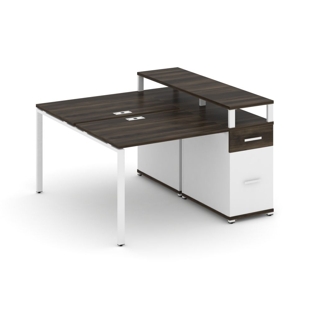 Concept Рабочая станция с 1 опорной тумбой CN.DRS-413 W