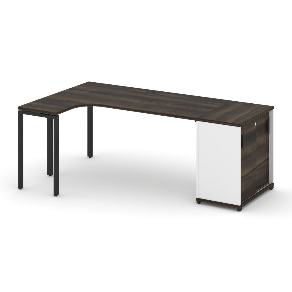 Concept Стол эргономичный с опорным шкафом-купе   CN.SA-218(L) B