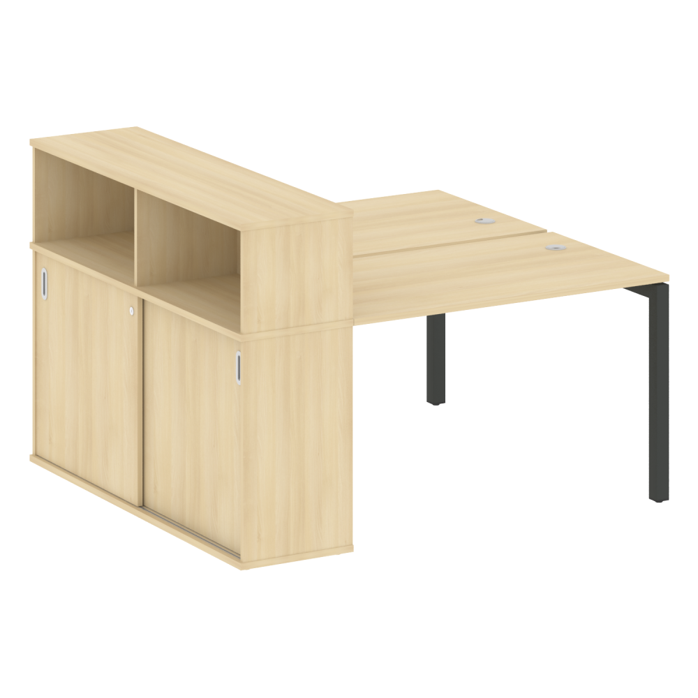 Metal System Quattro Р. ст. с шкафом-купе на П-образном м/к  50БП.РС-СШК-2.2 Т