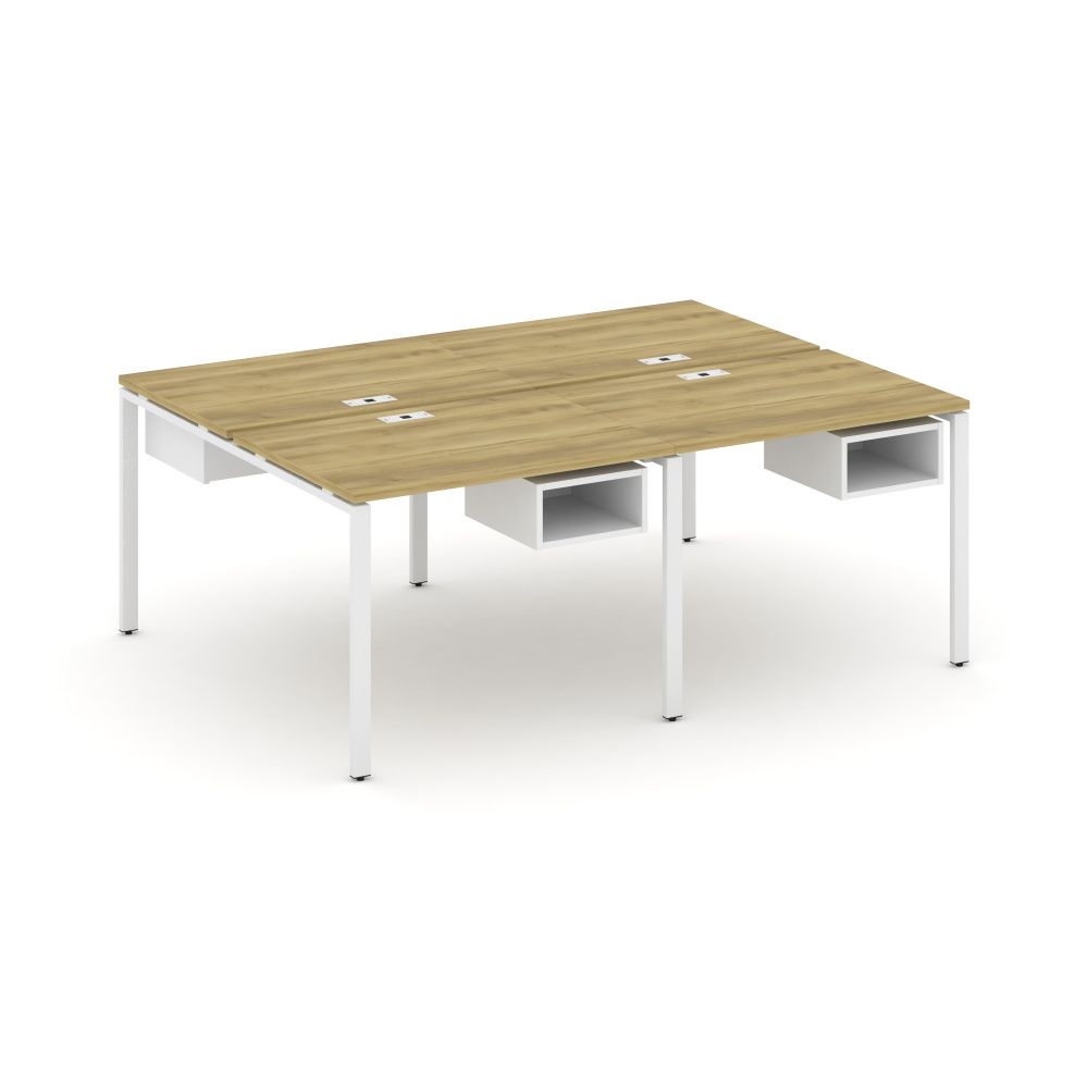 Concept Рабочая станция двухсторонняя с подвесными тумбами на 4 места  CN.DRS-121