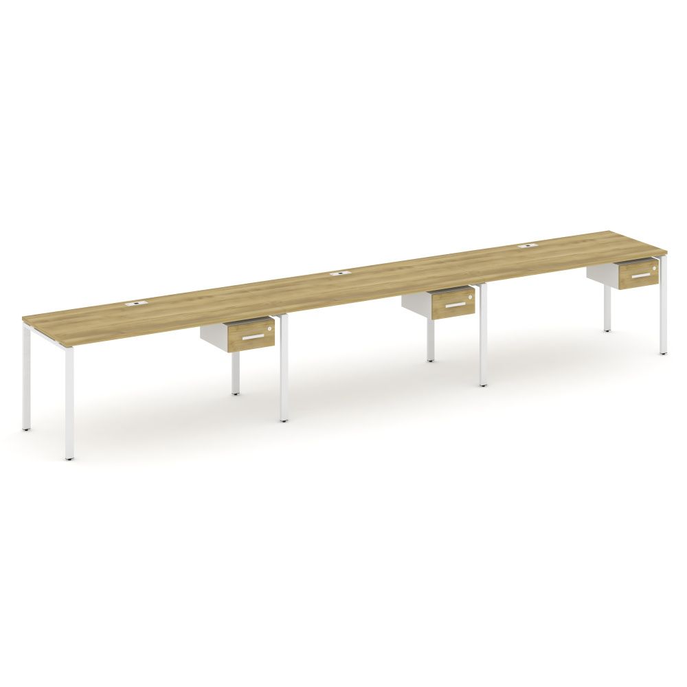 Concept Рабочая станция односторонняя с подвес. тумбами 3 места  CN.ORS-132 W