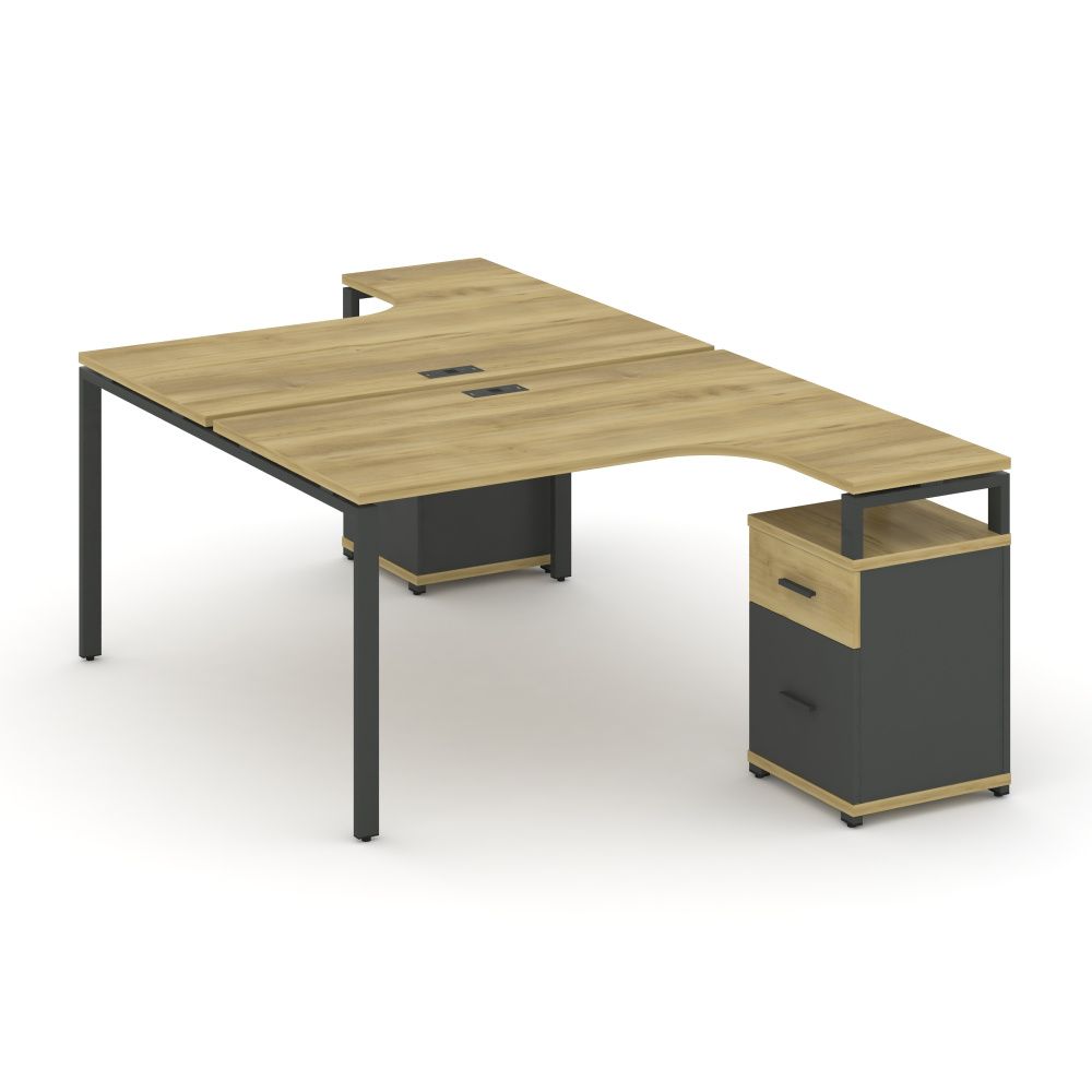 Concept Рабочая станция с 2 опорными тумбами  CN.DSA-307 A