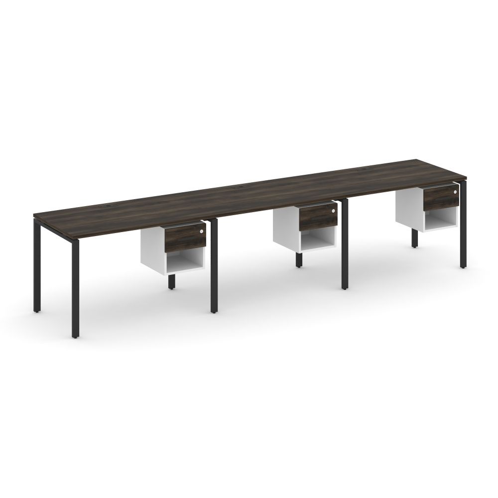 Concept Рабочая станция односторонняя с подвес. тумбами 3 места  CN.ORS-138 B