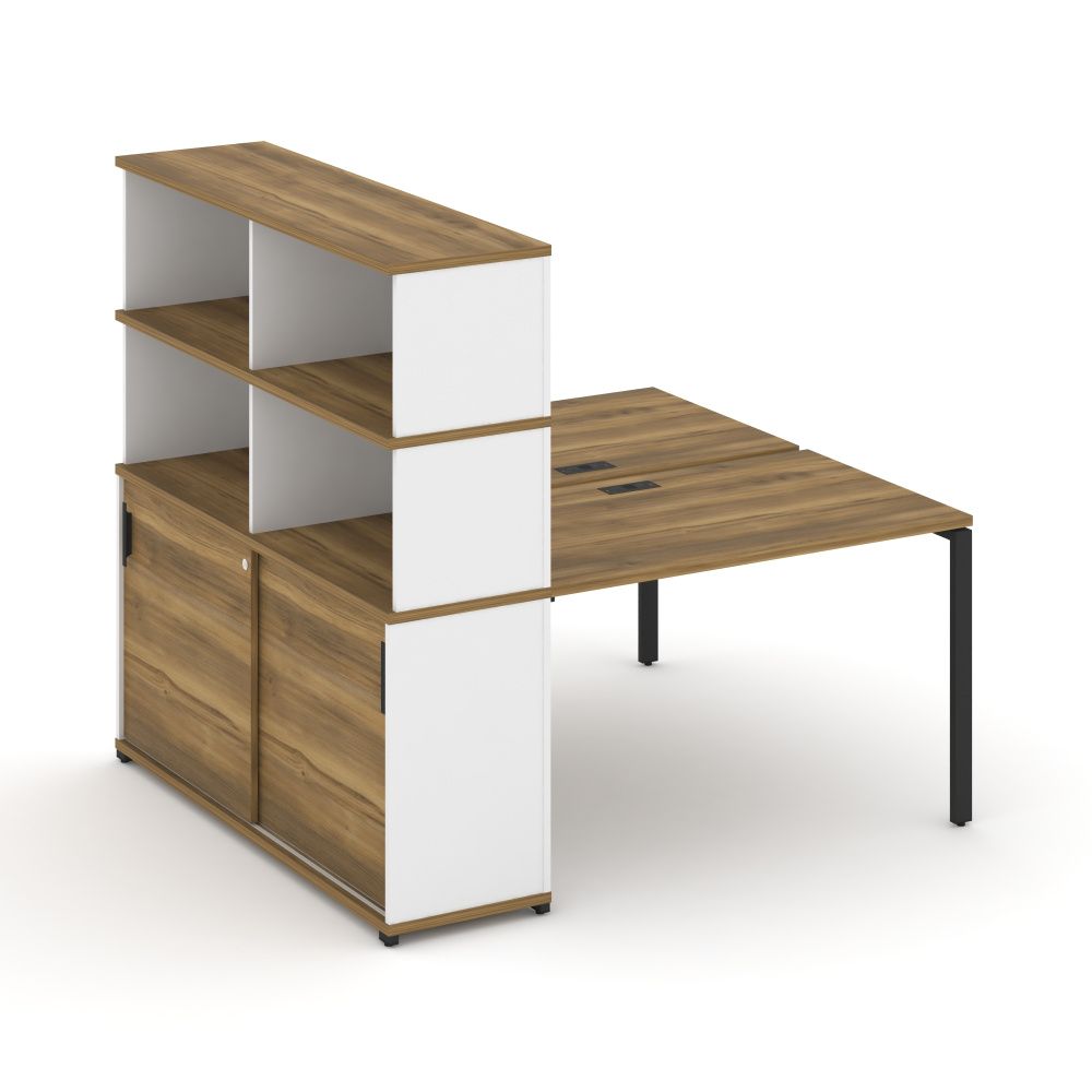 Concept Рабочая станция с опорным шкафом-купе с надставкой выс.  CN.DRS-242 B