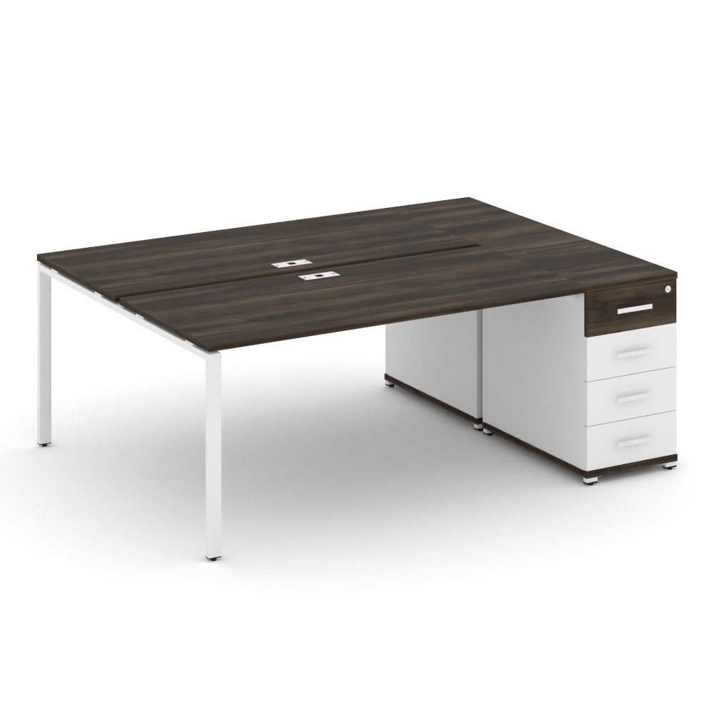 Concept Рабочая станция с 1 опорной тумбой  CN.DRS-404 W