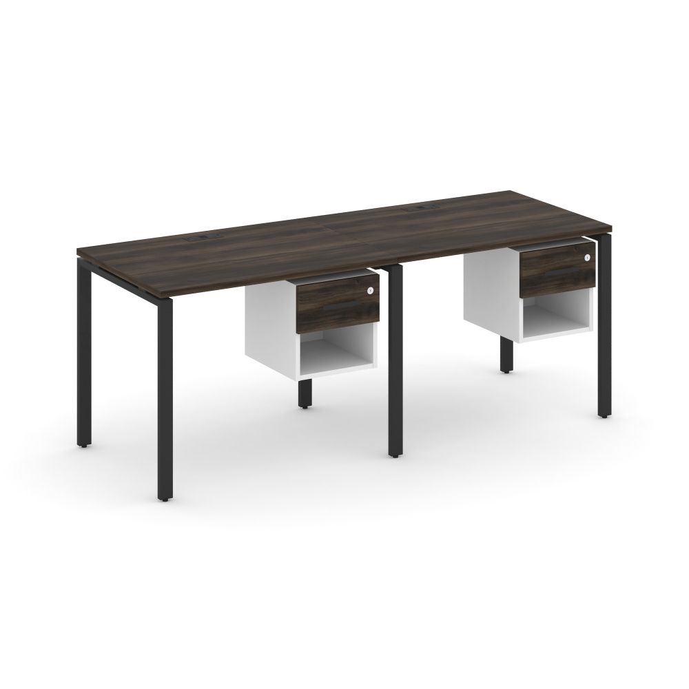 Concept Рабочая станция односторонняя с подвес. тумбами 2 места  CN.ORS-117 B