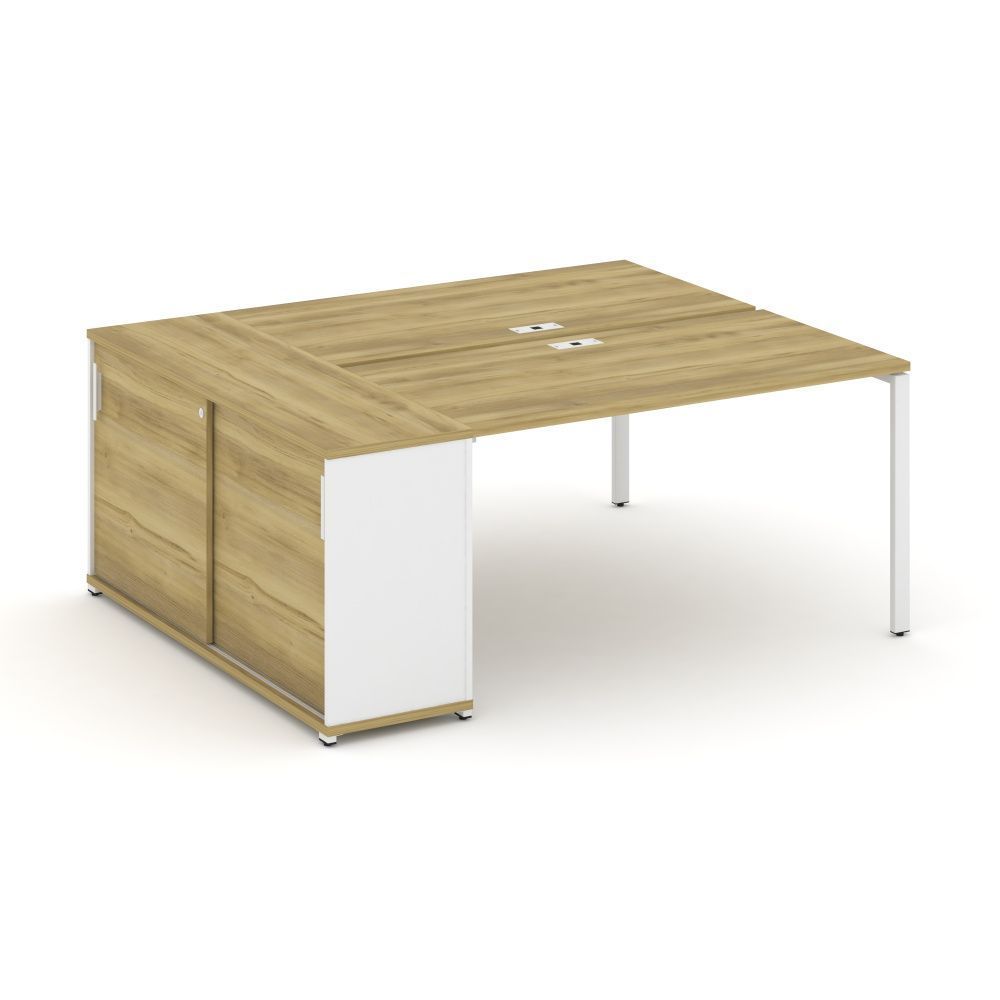 Concept Рабочая станция с опорным шкафом-купе CN.DRS-235 W