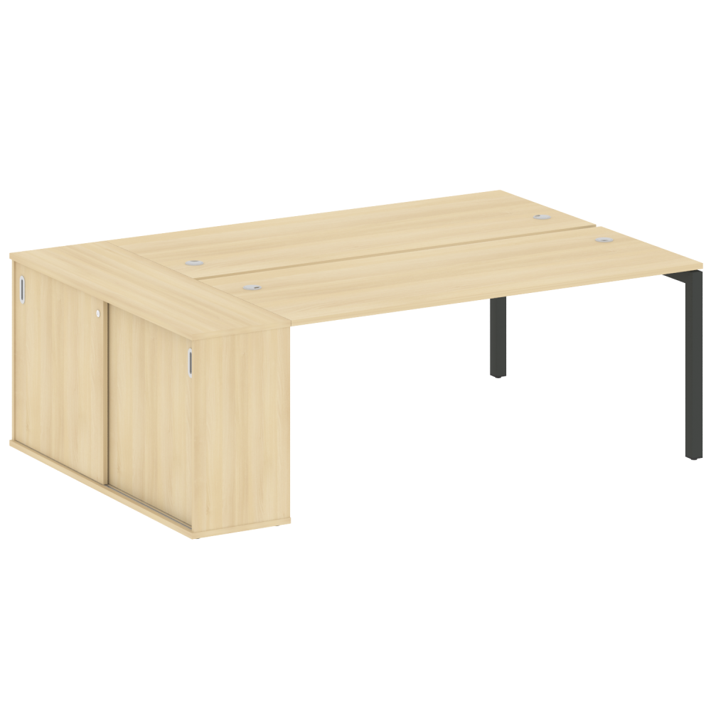 Metal System Quattro Р. ст. с шкафом-купе на П-образном м/к 50БП.РС-СШК-1.5 Т