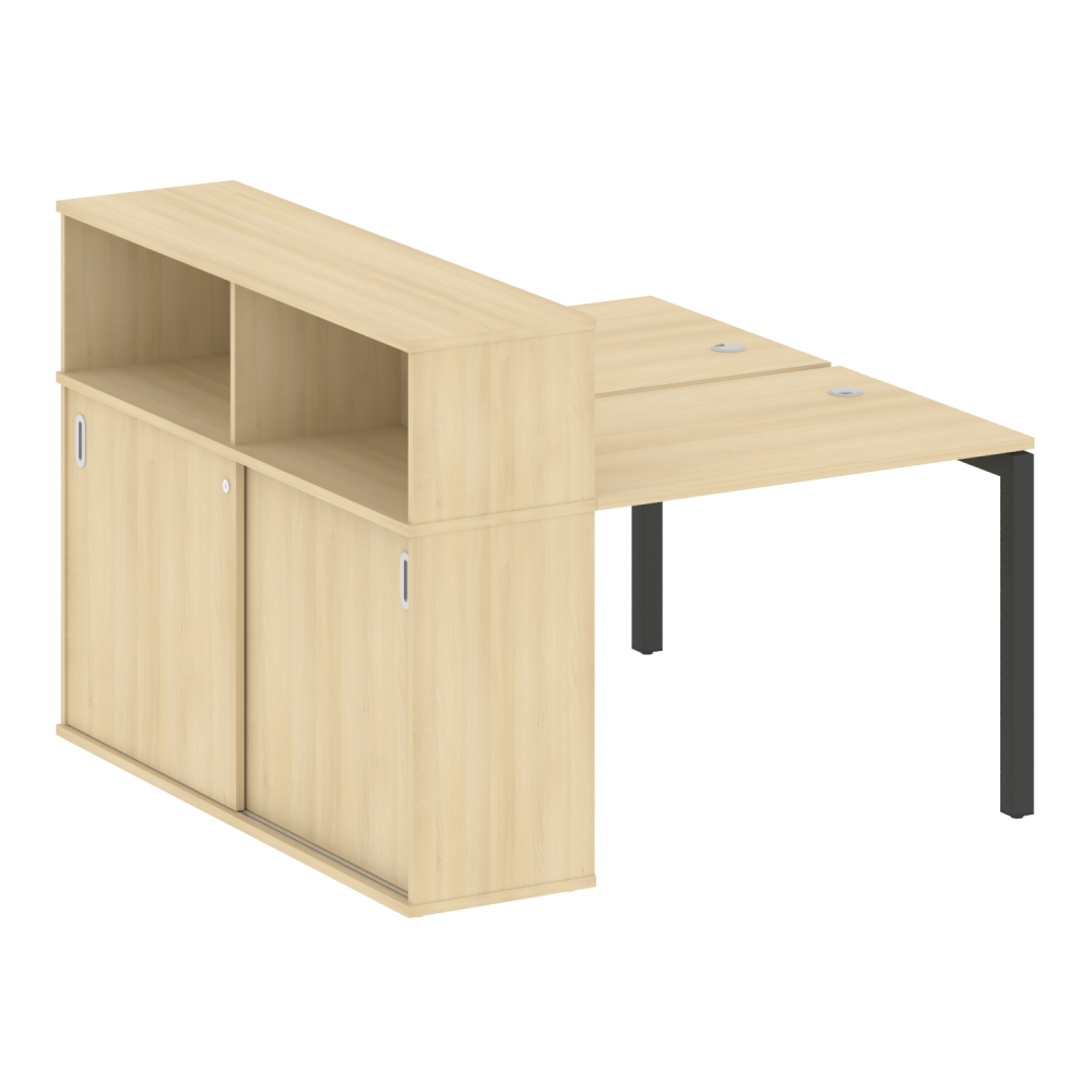 Metal System Quattro Р. ст. с шкафом-купе на П-образном м/к 50БП.РС-СШК-2.1 Т