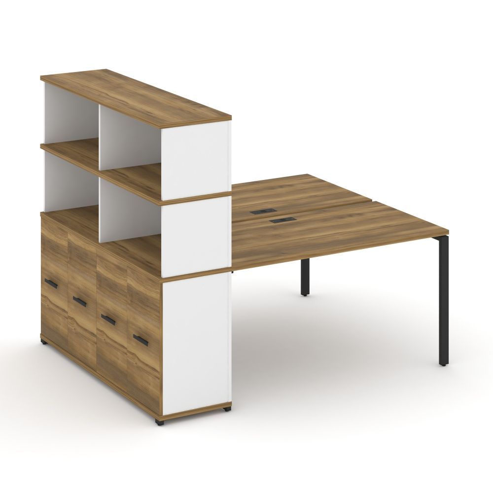 Concept Рабочая станция с опорным распаш. шкафом с надставкой выс.  CN.DRS-231 B